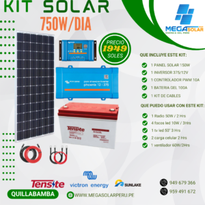 Kit Solar Victron 750w/dia