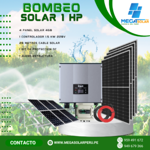 KITS BOMBEO SOLAR 1HP 220V