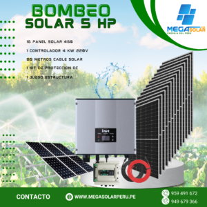 KITS BOMBEO SOLAR 5 HP 230V